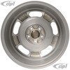 C32-SS5112-7017-SB - CIP SS SUPER SPEED WHEEL W/CENTER AND VALVE STEM - BRUSHED SILVER - 17 INCH X 7 INCH WIDE - (BACKSPACING 5.6 INCH ET+40) 5 BOLT X 112MM - BUS 71-79 - VANAGON 80-91 - HARDWARE SOLD SEP. - SOLD EACH