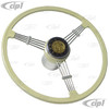 C38-I-235-KIT - GENUINE FLAT-4 (FINEST QUALITY) COMPLETE BANJO STEERING WHEEL KIT - 15-3/4 INCH DIAMETER - WITH CHOICE OF HUB ADAPTER & HORN BUTTON - SOLD KIT