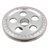 ACC-C10-5880 - EMPI 8915 - STOCK SIZE ALUMINUM PULLEY WITH RED DEGREES NUMBERS - SOLD EACH