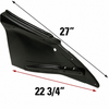 VNG-95-10-62-3 - (111-809-085-B 111809085B) - ORIGINAL STYLE REAR LOWER QUARTER PANEL WITH BUMPER BRACKET MOUNTING SECTION - LEFT - BEETLE 46-67 - BLACK OR GALVANIZED COATING MAY VARY - SOLD EACH