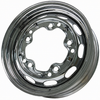 ACC-C10-6620 - CHROME STOCK 5X205MM 5 BOLT STEEL WHEEL - 15X4-1/2  (3-3/4 INCH BACK SPACING) - BEETLE 52-67 GHIA 56-65 T-3 62-65 BUS 52-73 - SOLD EACH