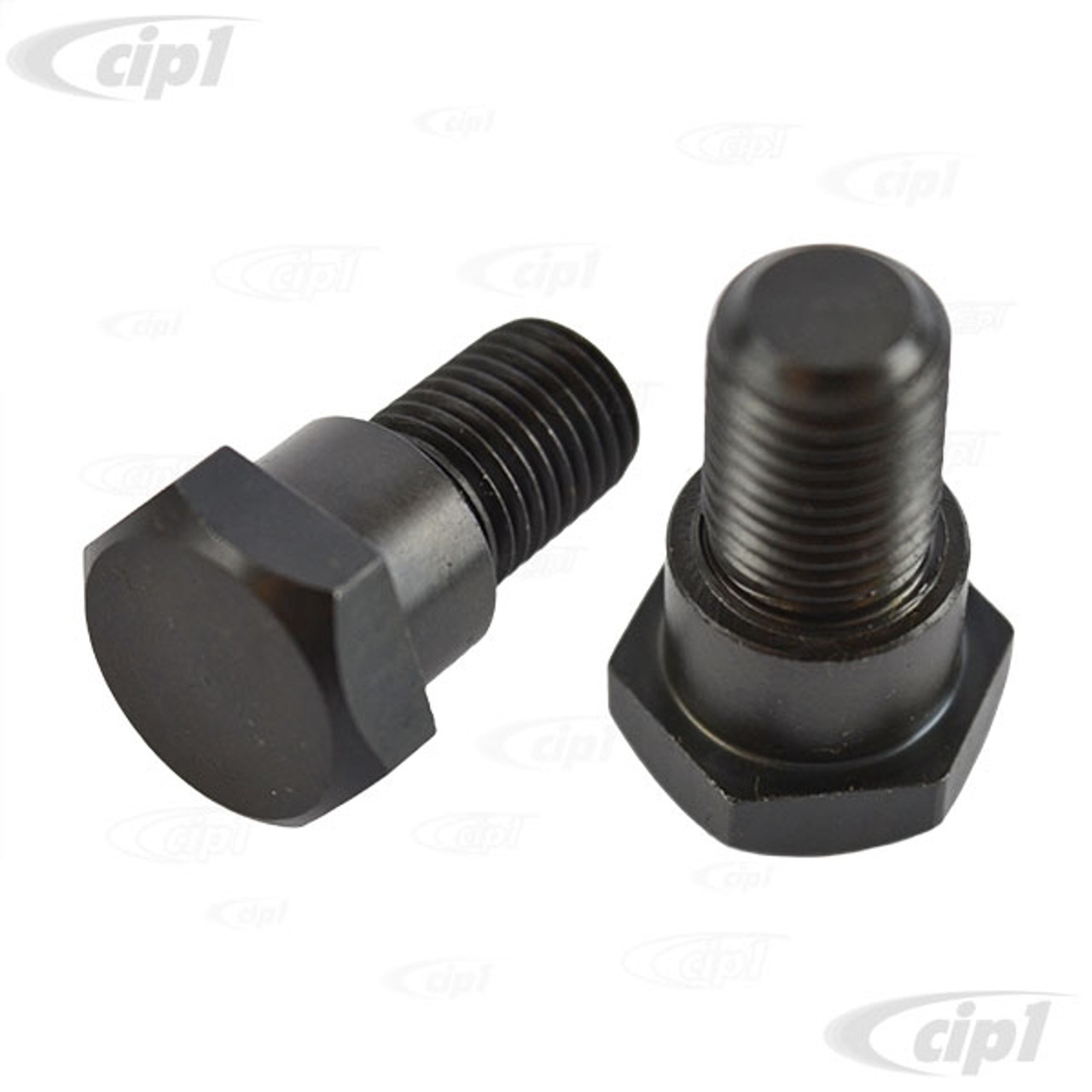 VWC-111-857-793-EPR - (111857793) GERMAN MADE - PAIR OF UPPER SEAT BELT  MOUNTING BOLTS WITH SHOULDER - 7/16 NF THREAD - BEETLE/GHIA 66-77 - BUS  68-79