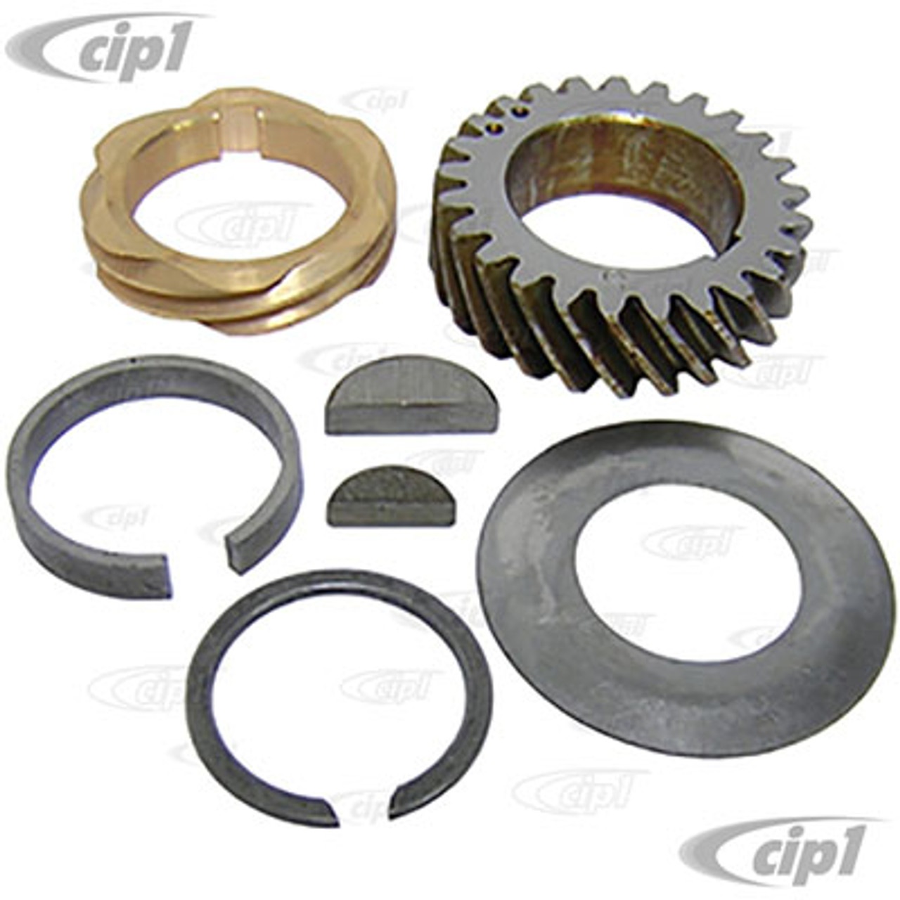 VWC-113-198-209-KIT - ALL NEW TIMING GEARS AND SPACER KIT - 7 PIECES - ALL  40HP 12-1600CC BEETLE/GHIA/BUS/TYPE-3/THING ENGINES