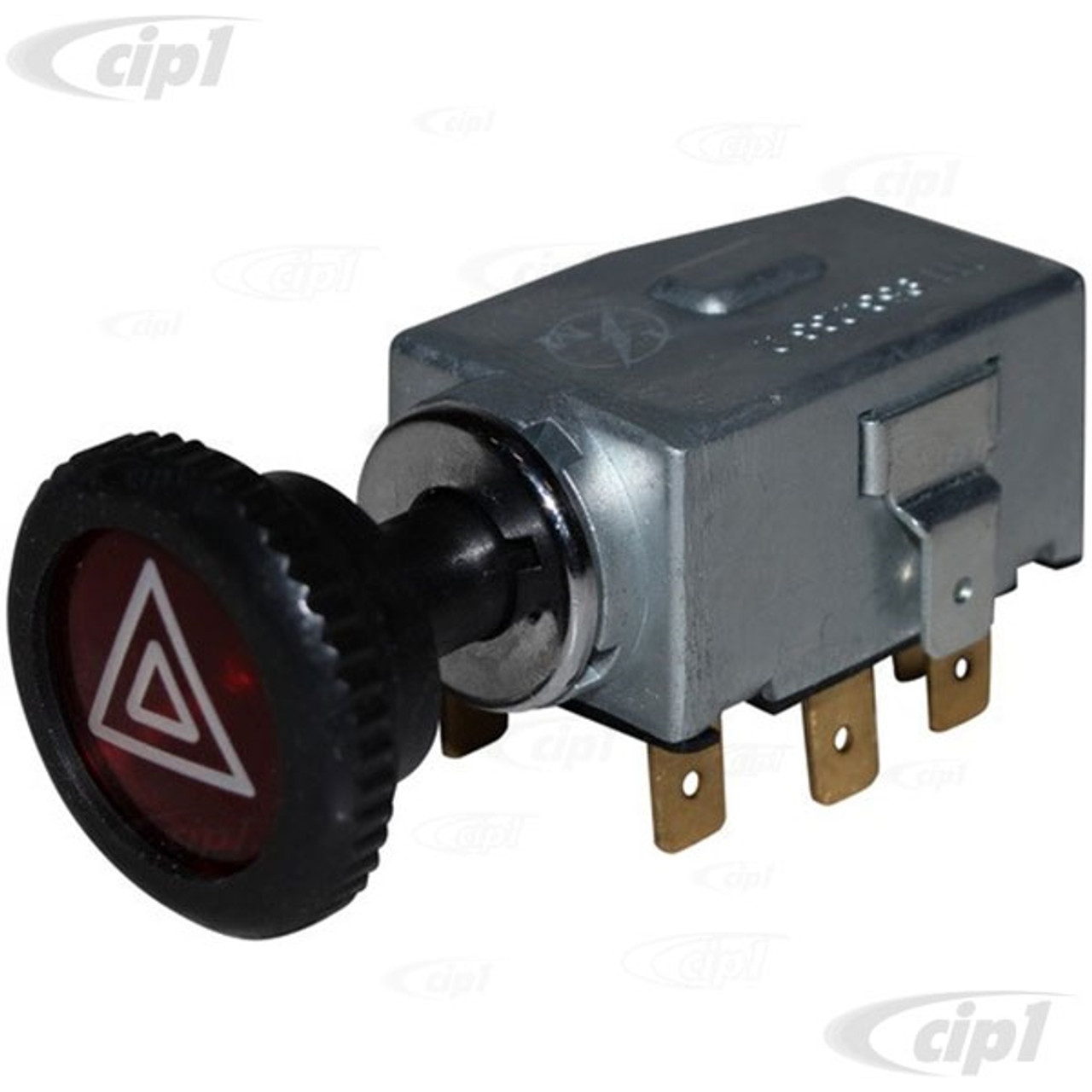 VWC-211-953-235-AWK - 211953235A - EMERGENCY FOUR WAY FLASHER SWITCH WITH  KNOB / NUT (READ SPECIAL NOTE BEFORE PURCHASE) - STD BEETLE 68-73 / SUPER  