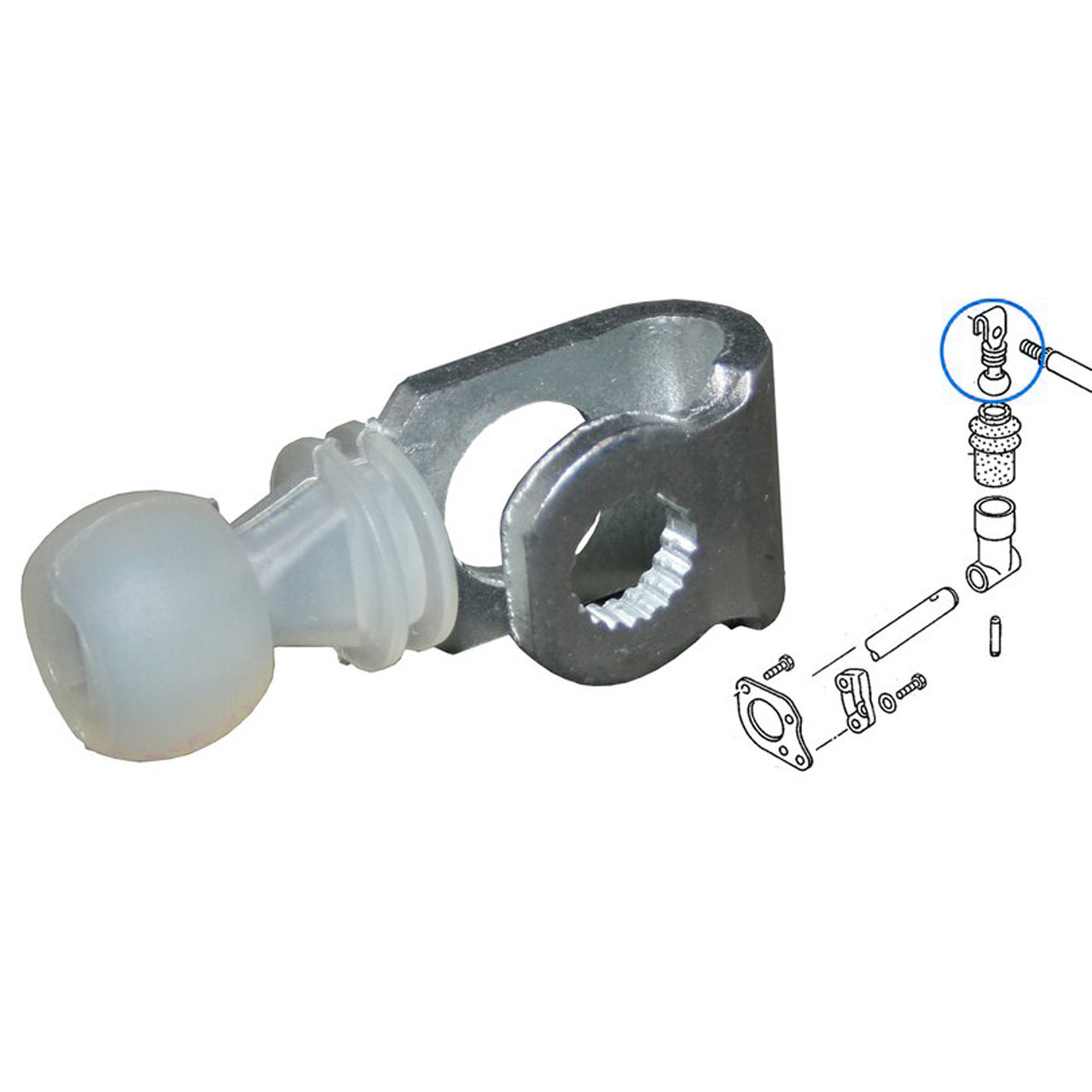 VWC-251-711-221-F - 251711221F - SHIFT BALL LEVER/LINKAGE BRACKET