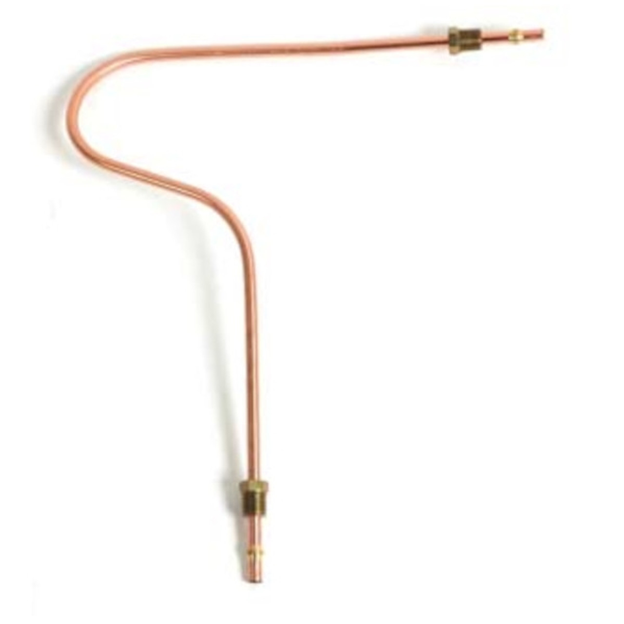 VWC-111-127-511-A - (111127511A) - METAL FUEL LINE WITH FITTINGS - 6MM -  FUEL PUMP TO CARBURETOR - 25 HP OCT/52-53 - ALL 36HP ENGINES - INCLUDES