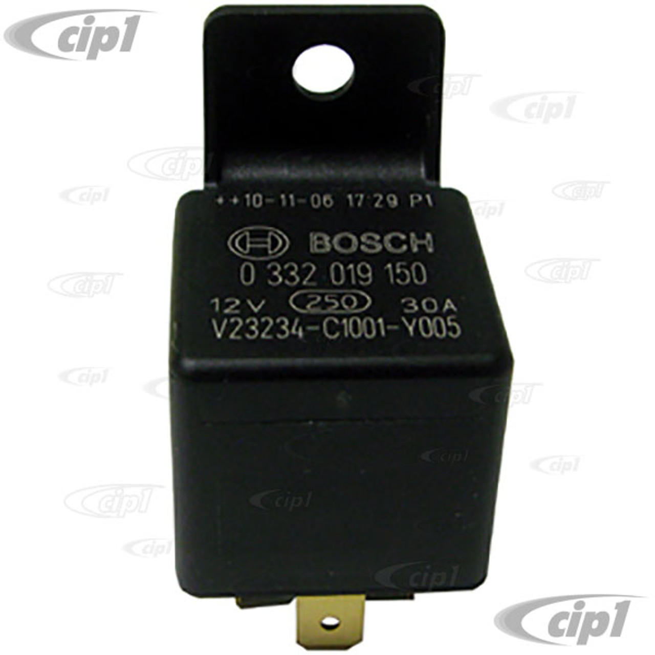 BOS 0 332 019 150 GENUINE BOSCH RELAY 12 VOLT 40 AMP MULTI PURPOSE 5 TERMINAL RELAY VARIOUS APP. FUEL PUMP TYPE 3 68 73 REAR DEFROSTER FOR