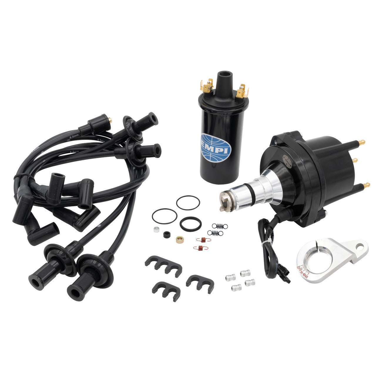 C13-9442 - EMPI - COMPLETE HEI IGNITION KIT - BILLET DISTRIBUTOR - 40K VOLT  COIL - 8.5MM TOP QUALITY