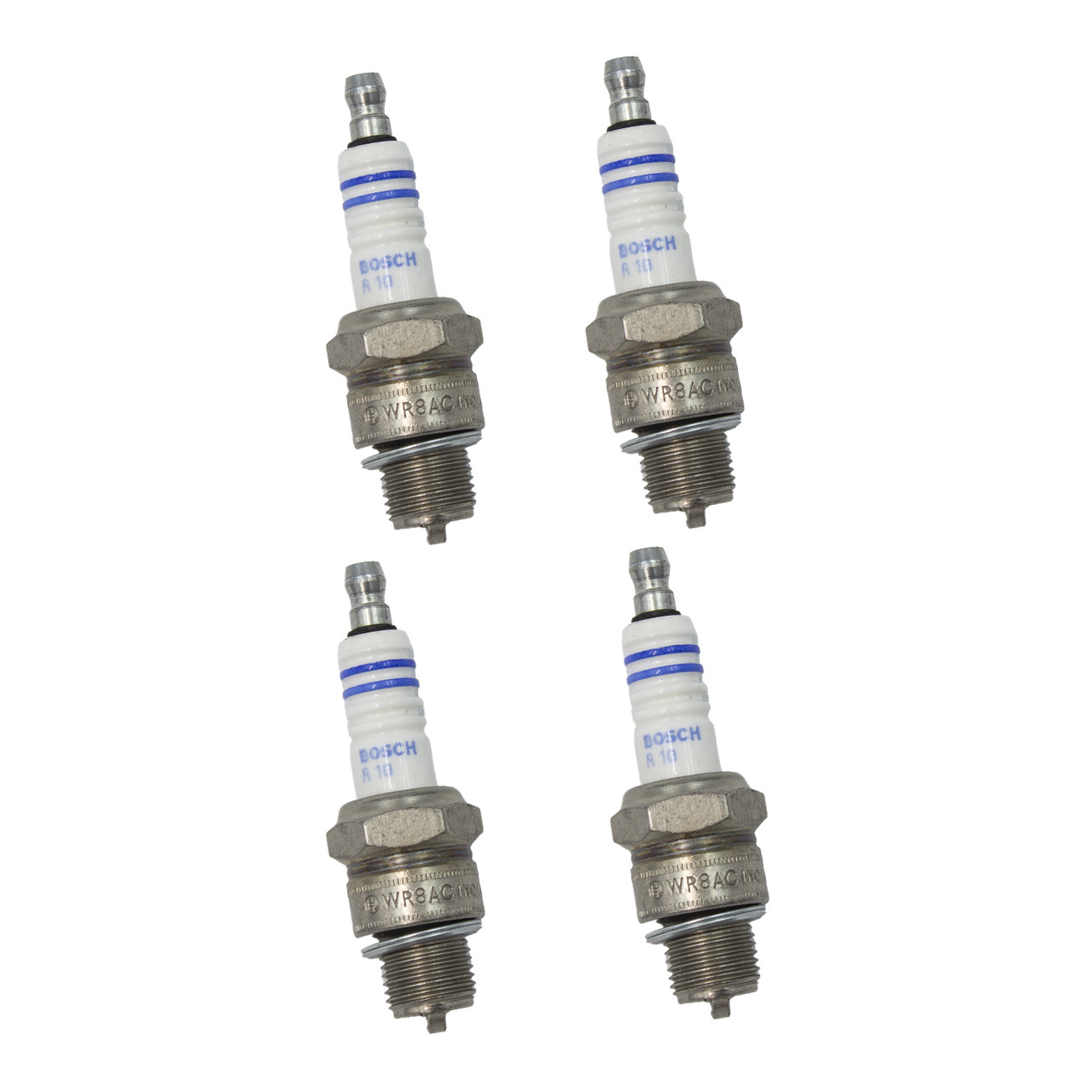 BOS WR8AC 4 14MM STANDARD REPLACEMENT BOSCH SPARK PLUGS ALL VW BEETLE 46 79 GHIA 56 74 BUS 50 71 TYPE 3 62 73 SOLD SET OF 4