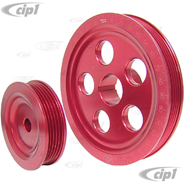 C1580316R SCAT SERPENTINE BELT SYSTEM KIT ANODIZED RED WITH ETCHED