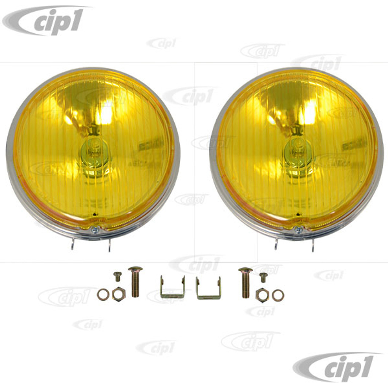 C24-111-941-120-YPR - PAIR OF 6 INCH FOG LIGHTS WITH H3