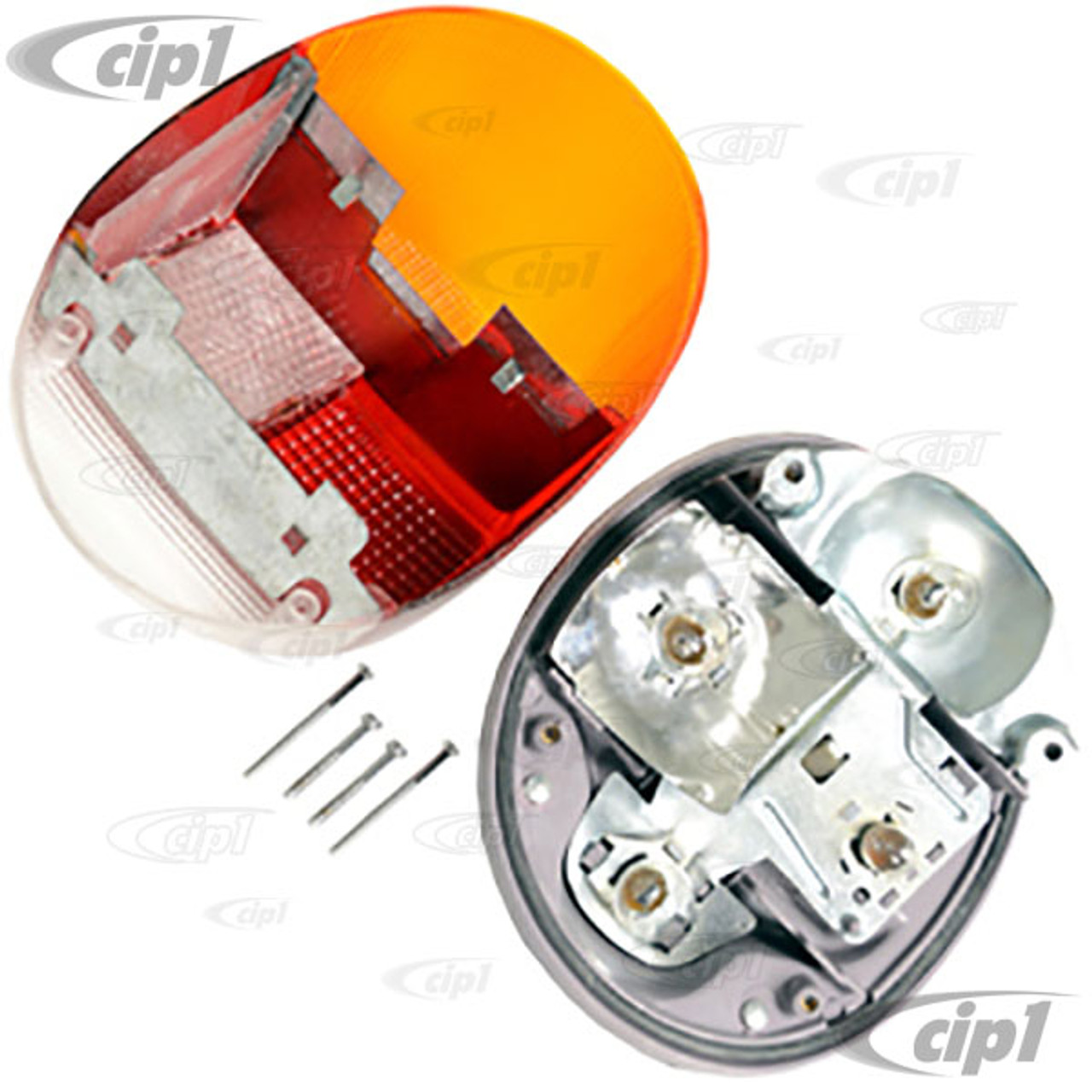 C24-133-945-098-A - (133945098A - 98-9456) GOOD QUALITY - COMPLETE TAIL  LIGHT ASSEMBLY (OE 4 BULB STYLE WITH WIRING HARNESS) - RIGHT SIDE - BEETLE 