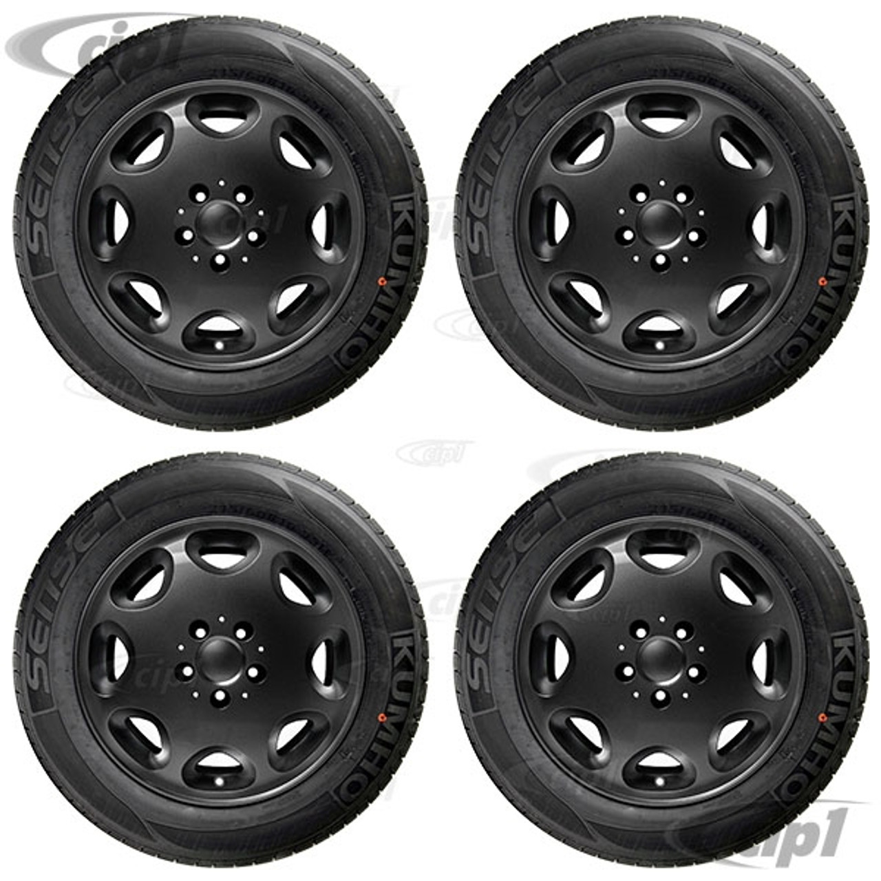 ACC-C10-6599-SETB - WHEEL/TIRE PACKAGE- GLOSS BLACK 16X7.5 ALLOY