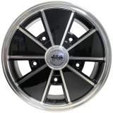 C32-4517BRM520536BM - CIP1 EXCLUSIVE - 17 X 4.5 IN. BRM STYLE ALUMINUM WHEEL - 5X205MM VW WIDE 5 - ET36 - BLACK WITH MACHINED FACE - SOLD EACH - *PREORDER*