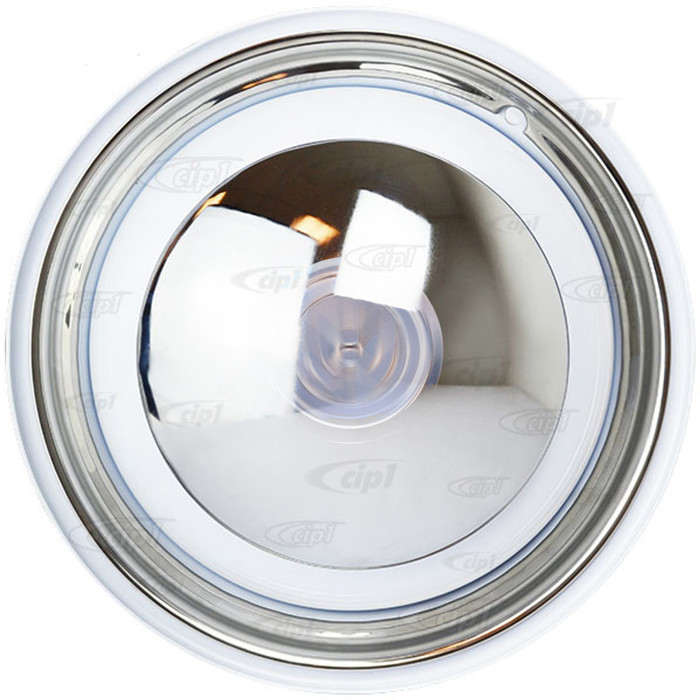 ACC-C10-6622-WH-KIT - NEW CLASSIC WHITE WHEEL PACKAGE - SET OF 4 - 15 INCH WHITE SMOOTHIE 4x130MM 4 BOLT STEEL WHEELS - WITH 4 STAINLESS STEEL LOGO HUBCAPS AND TRIM RINGS - SET OF 4