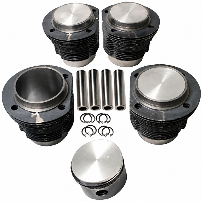 VWC-111-198-057-ABB - BIG BORE 83MM - 1200CC - 40HP PISTON & CYLINDER COMPLETE SET ( FOR 1 ENGINE) - BEETLE/GHIA 61-65 - BUS 61-62 - SOLD SET