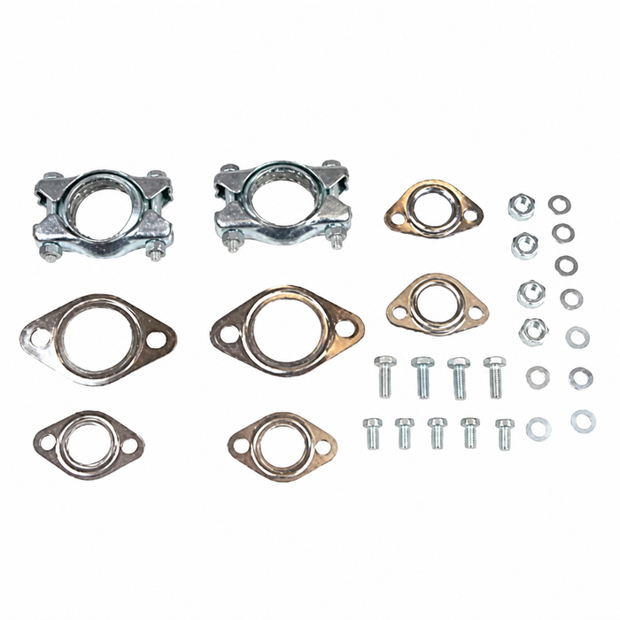 VWC-111-298-007 - 111298007 - 111298003 - MUFFLER INSTALLATION KIT - WITH DUAL TAIL PIPES - 25-36-40HP WITH STALE AIR - BEETLE 46-11/62 / GHIA 46-11/62 / BUS 46-11/62 - SOLD KIT