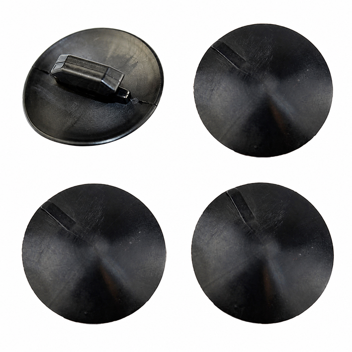 VWC-111-801-177-SET - (111801177) GERMAN - SET OF 4 RUBBER WATER DRAIN VALVES FOR HEATER CHANNEL - BEETLE 68-79 - SET OF 4