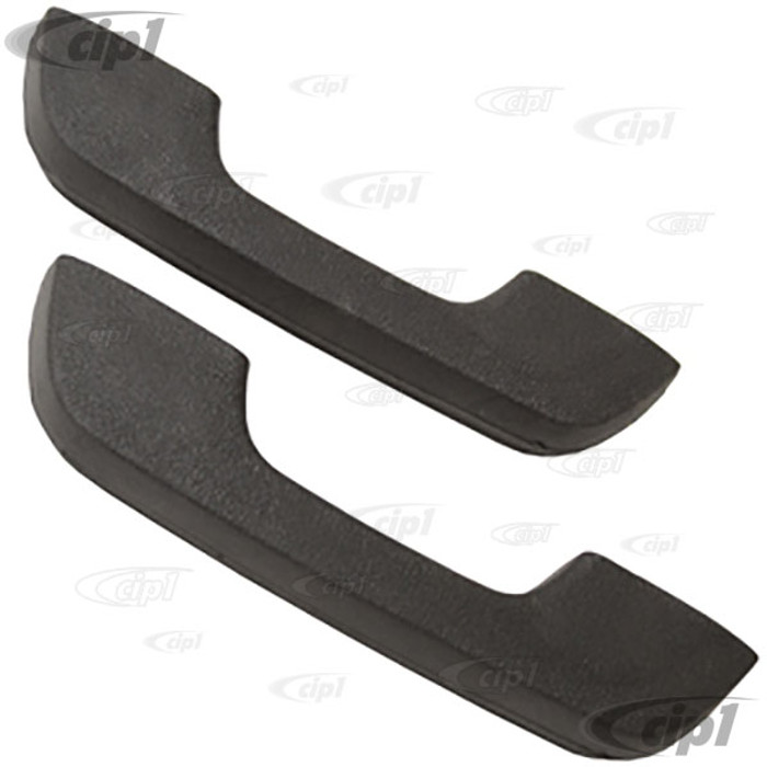 VWC-111-867-171-EPR - (113-867-171-F 113867171F) - FRONT DOOR ARM REST FOR DOOR PANELS - BLACK  - BEETLE 73-79 - GHIA 72-74 - SOLD PAIR