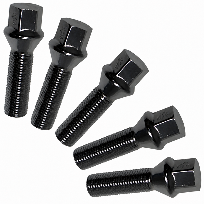 ACC-C10-6689-L - LONGER 14MM WHEEL HARDWARE KIT (1.55 INCH THREAD LENGTH) - CHROME ACORN BOLTS - 5 PIECE SET