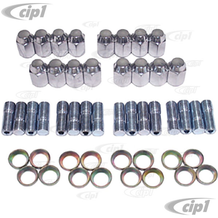 ACC-C10-6692 - 14MM WHEEL HARDWARE KIT STUDS/NUTS/WASHERS - FOR EMPI 8 SPOKES - ALL 4 WHEELS