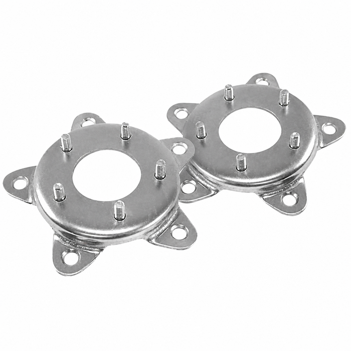 ACC-C10-6705 - EMPI - 9502 - PAIR OF STEEL WHEEL ADAPTERS - 5X205MM BOLT VW TO CHEVY 4-3/4 BOLT CIRCLE (7/16 INCH x 20 THREADED STUDS) - SOLD PAIR