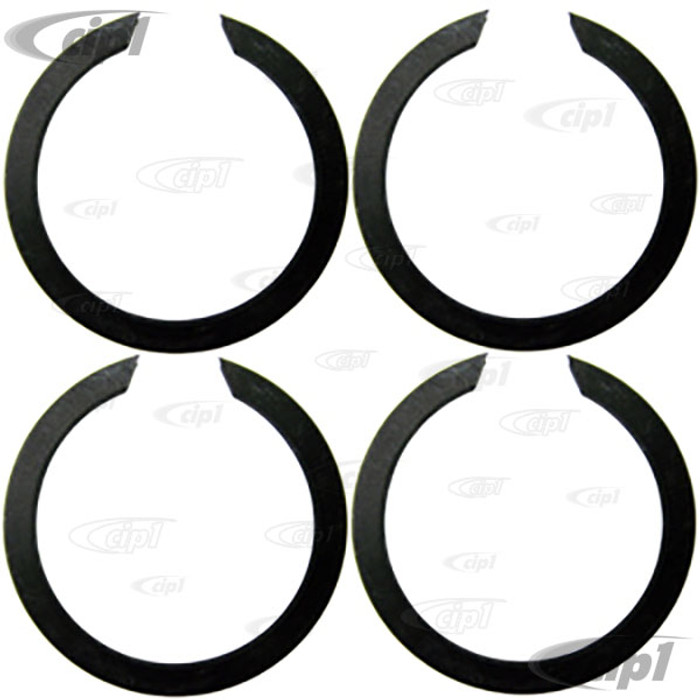 VWC-113-517-279-4 - CV JOINT LOCK RINGS - AT END OF AXLE SHAFT - ALL MODELS WITH IRS TRANSMISSION - SET OF 4