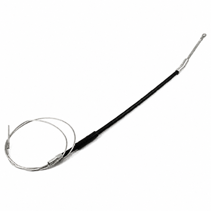 VWC-113-609-721-J - 113609721J - EMERGENCY BRAKE CABLE - BEETLE/GHIA 69-72 WITH IRS - LEFT OR RIGHT - 1804MM (71 INCHES) OVERALL LENGTH - SEE NOTES FOR MORE DETAILS - SOLD EACH