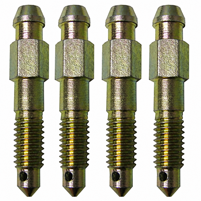 VWC-113-611-475-SET - SET OF 4 BRAKE BLEEDER VALVES - 6MM X 38MM LONG - BEETLE 50-58 - SOLD SET OF 4
