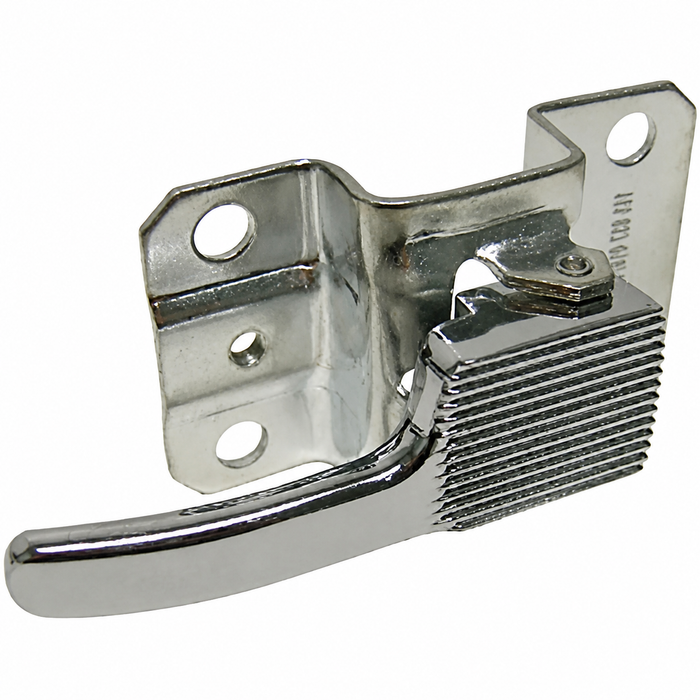 VWC-113-837-020-BCH - INNER DOOR RELEASE LEVER - RIGHT - CHROME LEVER WITH METAL BRACKET - BEETLE 67-79 / GHIA 64-74 / TYPE-3 67-71