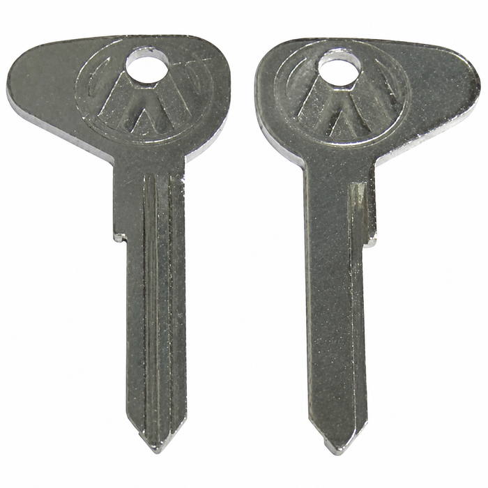VWC-113-837-219-AR - OE QUALITY - KEY BLANK R PROFILE - BUS 71-79 - THING 73-74 - TYPE-3 71-74 - SOLD EACH