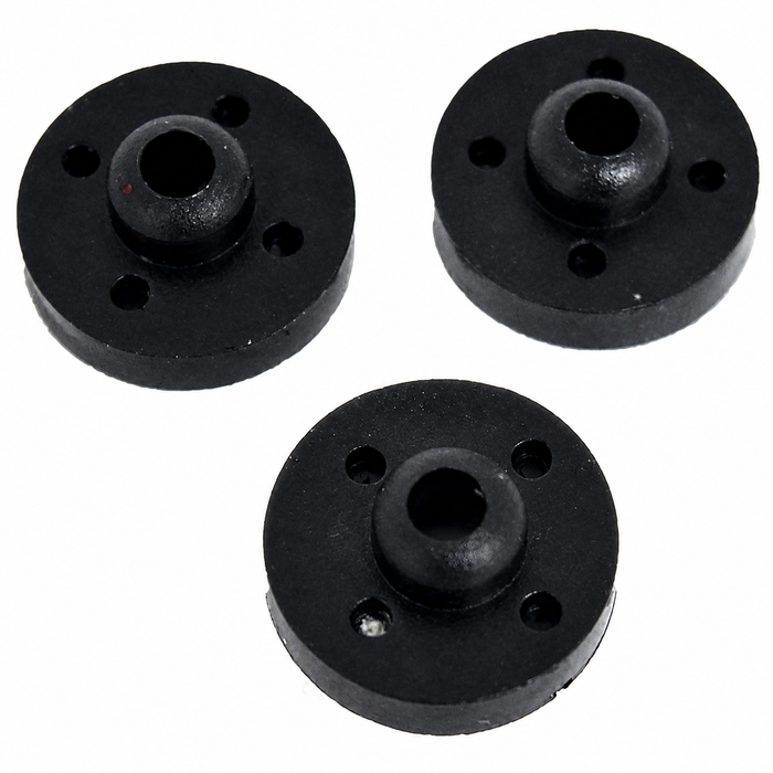 VWC-113-853-695-3 - (113853695) 3 PIECE SET OF CLIPS TO SECURE THE VOLKSWAGEN DECKLID SCRIPT (FIT 4MM PINS) - BEETLE 67-74/GHIA 67-74/TYPE-3 67-74 - SET OF 3