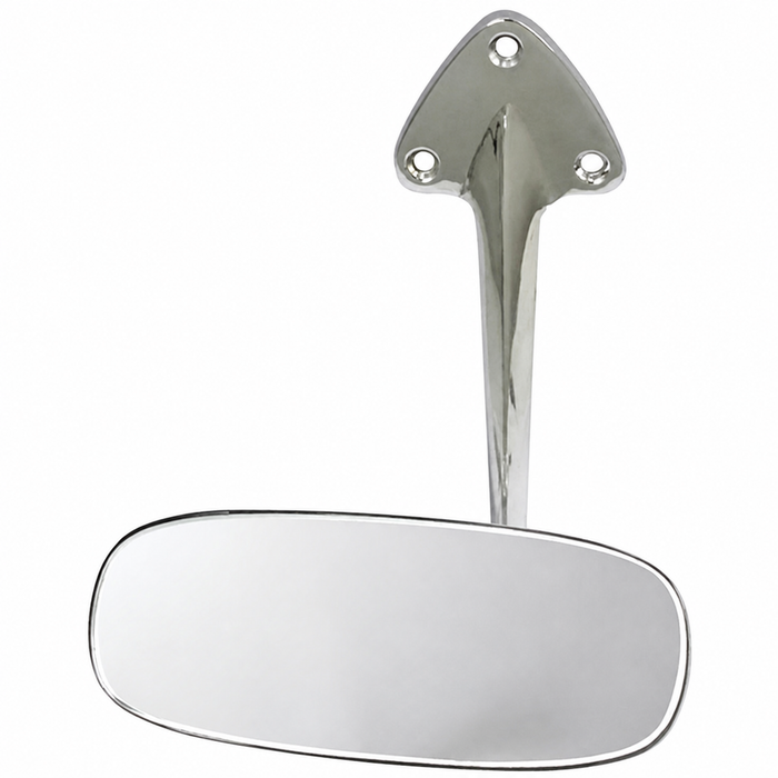 VWC-113-857-511-P - 113857511P - NICE REPRODUCTION - CHROME INTERIOR REAR VIEW MIRROR - BEETLE SEDAN 65-67 - SOLD EACH