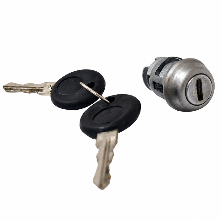 VWC-113-905-855-BHE - PREMIUM QUALITY - IGNITION SWITCH LOCK CYLINDER WITH KEYS - BEETLE 71-79 - GHIA 71-74 - TYPE-3 71-73 - BUS 71-79 - VANAGON 80-92 - VARIOUS RABBIT/GOLF/JETTA MODELS 80-92 - REF.# - 191905855 - 191-905-855 - 113905855B - SOLD EACH