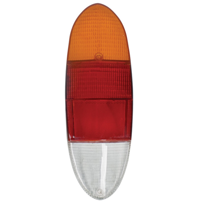 ACC-C10-7636 - (311-945-223-P 311945223P) - EUROPEAN STYLE RED/AMBER TAIL LIGHT LENS - GHIA 72-74 - TYPE-3 70-74 - SOLD EACH