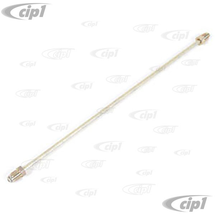 VWC-131-611-781 - METAL BRAKE LINE 300MM - SUPER BEETLE 71-79 LEFT FRONT BETWEEN HOSE AND T FITTING - SOLD EACH