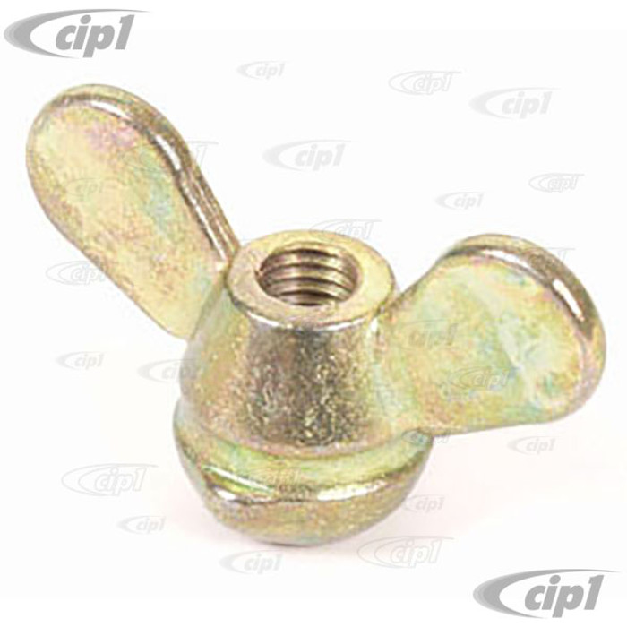 VWC-131-721-349 - CLUTCH CABLE ADJUSTING WING NUT 7MM - BEETLE 46-79 / GHIA 56-74 / BUS 50-79 / TYPE 3 62-74 / THING 7