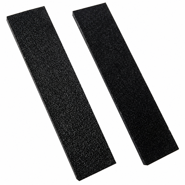 VWC-133-857-195-PR - PAIR OF DASH TRIM COVER PIECES AT EACH END OF THE MAIN DASH SWITCH PANEL - 68MM X 16MM - SUPER BEETLE 73-79 - SOLD PAIR