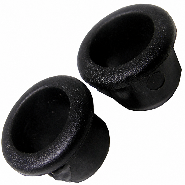 VWC-171-837-355-2 - COLLARS FOR DOOR LOCK PULL KNOBS - BLACK - BEETLE 67-79 - GHIA 67-70 BUS 74-79. PAIR