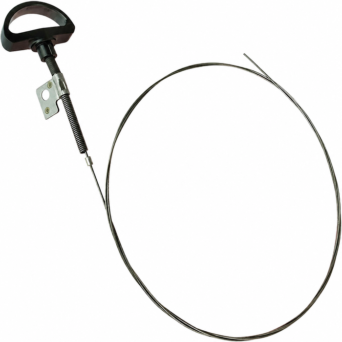 VWC-181-823-531-C - 181823531C - 181-557A - GERMAN - FRONT HOOD RELEASE CABLE WITH HANDLE AND BRACKET - VW THING 70-79 - SOLD EACH