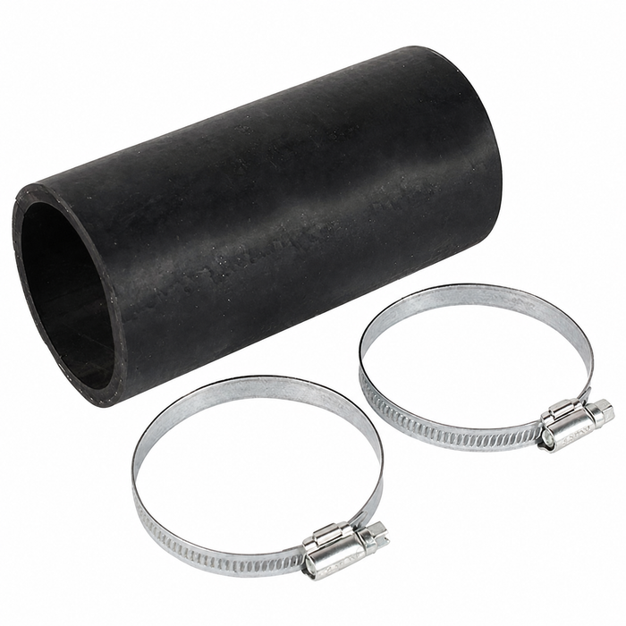 VWC-211-201-125-KIT - 211201125 - FUEL FILLER HOSE AT TANK END WITH CLAMPS - SEE SPECIAL NOTES: YOU MUST MEASURE BEFORE ORDERING - 57MM DIA. X 120MM LONG - 4.75 INCHES - BUS 68-71 - SOLD EACH