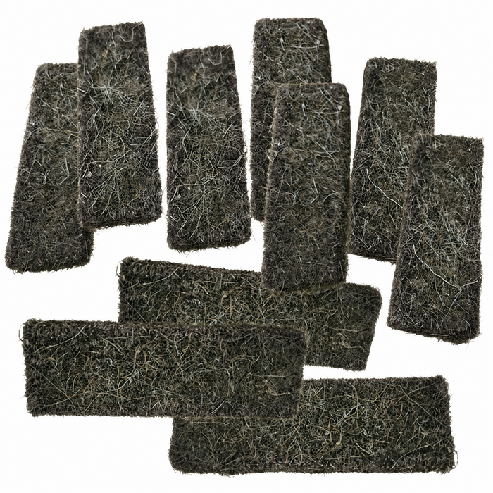VWC-211-201-555 - 211201555 - SET OF 10 FUEL TANK FIBER PADS - PROTECTIVE PADS BETWEEN TANK AND METAL HOLD DOWN STRAPS - BUS 52-79 - SOLD SET