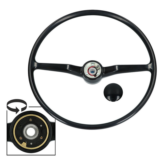 ポルシェ Steering Horn Button VWC-211-415-655 - 211415655 - NEW STOCK REPLACEMENT - BLACK