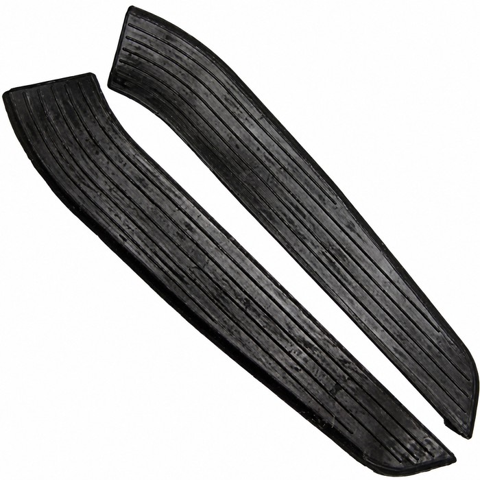 VWC-211-707-291-PR - EXCELLENT QUALITY - FRONT BUMPER STEP PAD - MAT - BLACK RUBBER - LEFT AND RIGHT - BUS 68-72 - REF.#'s - 211707291 - 211-291-LR - 211-291-L/R - SOLD PAIR