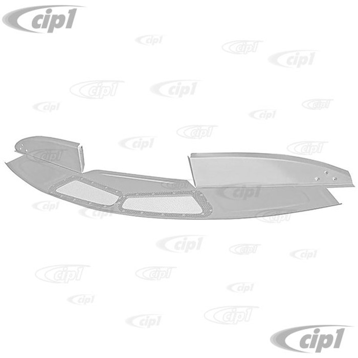 VWC-211-817-507-B - (211817507B) BEST QUALITY SILVER WELD-THROUGH PRIMER - FRONT ROOF GUTTER AND FRESH AIR INLET GRILL - BUS 64-67 - SOLD EACH