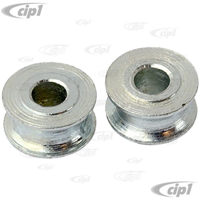 VWC-211-827-423-PR - (211827423) PAIR OF ROLLERS - ENGINE LID AND SIDE COMPARTMENT - SUPPORT GUIDE ROLLERS - BUS CHASSIS #2142057948 TO 1973 - SOLD PAIR