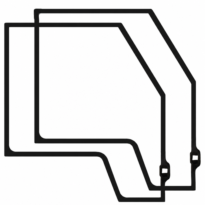 VWC-211-831-721-D2 - 211831721D - BRAZILIAN MADE - PAIR OF FRONT DOOR SEALS - LEFT AND RIGHT - BUS 68-79 - REF.# - 00-3597-0 - SOLD PAIR