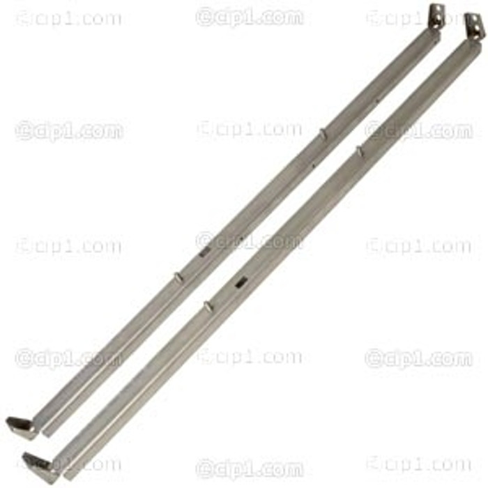 VWC-211-837-387-PR - (211837387) - GERMAN QUALITY - FRONT DOOR SLIDING WINDOW BASE BAR - GUIDE CHANNEL - STAINLESS STEEL - BUS 52-67 - SOLD PAIR