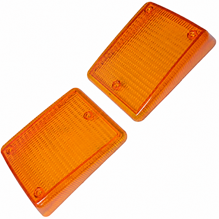 VWC-211-953-141-TPR - (211953141T) - PAIR OF FRONT TURN SIGNAL LENSES - AMBER - FITS LEFT AND RIGHT - BUS 73-79 - SOLD PAIR