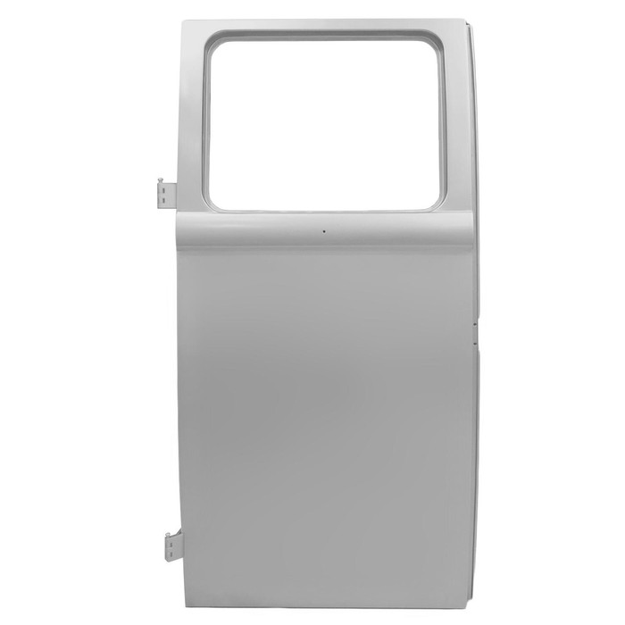 VWC-221-841-091-C - (221841091C) - SILVER WELD-THROUGH HIGH QUALITY SHEET METAL - COMPLETE CARGO DOOR - LOW HINGE - LEFT SIDE FRONT / RIGHT SIDE REAR - BUS 01/61-63 THRU CH.#1-019-924 - SOLD EACH